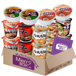 소컵라면14개세트(신라면2+안성탕면2+새우탕2+튀김우동2+짜파게티2+육개장사발면2+김치사발면2), 1박스