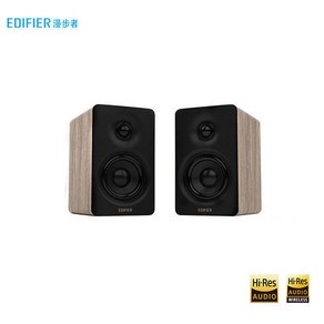 EDIFIER 에디파이어 N300 무선 멀티 블루투스 TV PC 스피커 터치식 버튼, 우드