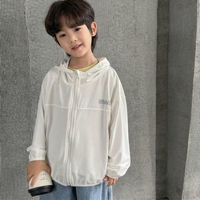UPPERCUT 남녀공용 자외선차단 아동 메쉬 후드 집업 바람막이 키즈 초등학생 주니어 자켓