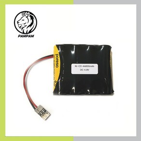 PORESO 4.8V AA 600mAh JAE-3P 니카드 Ni-CD RC 배터리, 1개