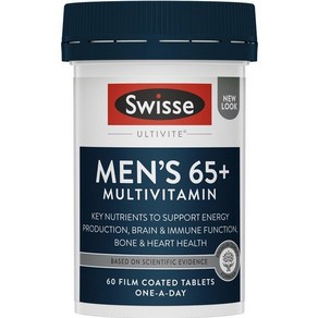 스위스 맨 실버 멀티비타민 65+ 60정 Swisse Mens Multivitamin 65+ 60 Tablets, 2개