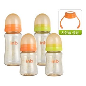 아이앤비 PPSU 젖병 (노꼭지) 200ML 1개 (W05F6EF), 오렌지, 오렌지