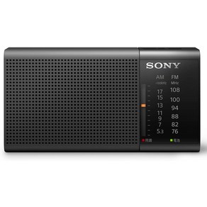 SONY 소니 휴대용 라디오 ICF-P37, 가로형 + 블랙, ICF-P27