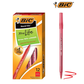 BIC 빅 라운드 스틱 볼펜 (1.0mm) 12개입 박스상품