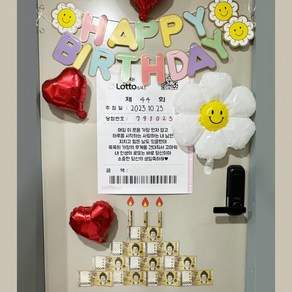 남편 생일 현관문 용돈 이벤트 [4종 로또 현관 아내 부모님 결혼기념일 어버이날 생신 축하 현금 돈 파티], 기본형 01.남편ve