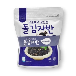 해우촌 돌김자반 40g 파래 김자반 볶음 돌자반, 2개