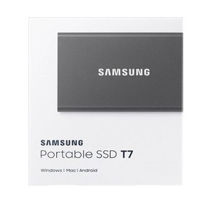 삼성전자 직수입정품 Potable SSD T7 1TB 2TB, 그레이