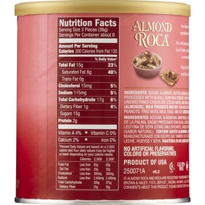 Almond Roca Buttecunch Toffee with Almonds 10 oz by 아몬드 로카 아몬드가 들어간 버터크런치 토피 10온스 by Almond Roc, 1개, 283g