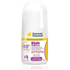 캔서카운슬 선크림 SPF50+ 키즈 롤 온 75ml, 2개