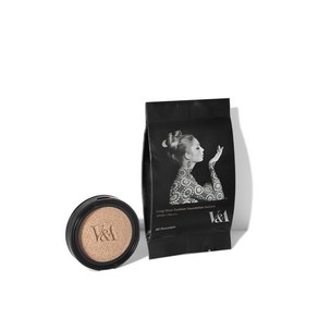 V&A Beauty 롱 웨어 쿠션 파운데이션 래디언트 리필 15g, 00.포슬린, 1개