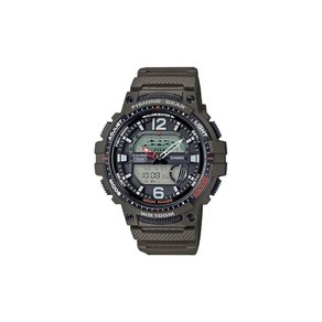 무상 Casio Men's Fishing Time Quatz Watch with Resin Stap Geen 24.1 (Model: WSC-1250H-3AVCF)