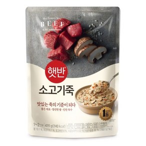 비비고 소고기죽, 10개, 420g