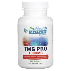 PoHealth Longevity TMG Po 1000mg 120 정, 1개, 120정