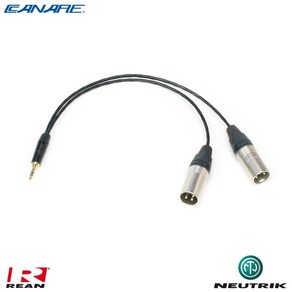 카나레 Y 케이블 3m 3.5mm Steeo to (2)XLR(Male) 타입 (CRN-2B-3C2M03)