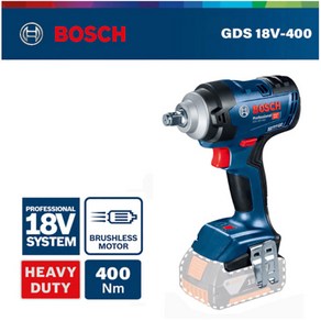 BOSCH 보쉬 GDS18V-400 충전 임팩드릴렌치 충전임팩렌치 베어툴 본체만, 1개