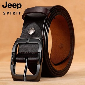 JEEPSPIRIT 정품 남성용 가죽 벨트 OM18CD996BT0344