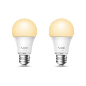 티피링크 스마트 IoT E26 소켓 LED 조광 전구, Tapo L510E, 2개