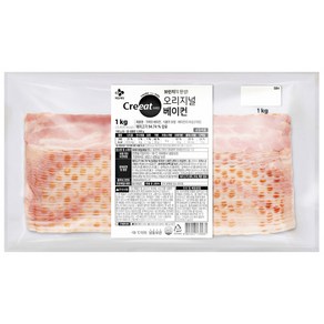 CJ 크레잇 오리지널 삼겹 베이컨 1kg, 1개