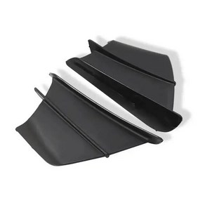 안전 YZF R1 R1M R7 R6 R3 R125 FZ6R TZR50 FZ1 Faze 8 바이크 오토바이 Winglet 공력 윙 키트 스포일러, [02] black, 1개