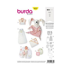 Buda Buda Style Sewing Patten Baby Accessoies Size 3M-6M-12M-18M, 1개, 기타