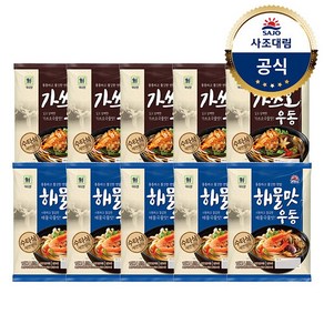 [사조대림] 가쓰오우동 229.4g x5개 +해물맛우동 212g x5개, 1개, 상세 설명 참조