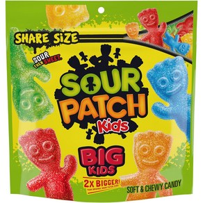 SOUR PATCH KIDS 빅 키즈 소프트 & 츄이 캔디 쉐어 사이즈 12온스, 1개