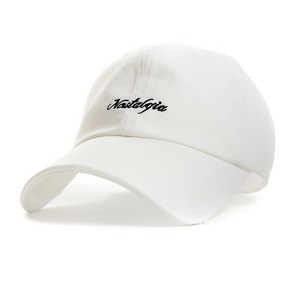 아이엠캡 Nostalgia 로고 볼캡 화이트