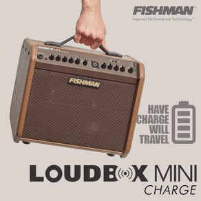 FISHMAN LOUDBOX MINI CHARGE  배터리 파워 피쉬맨 라우드 박스 미니 차지 LOUD BOX 버스킹 앰프, 1개