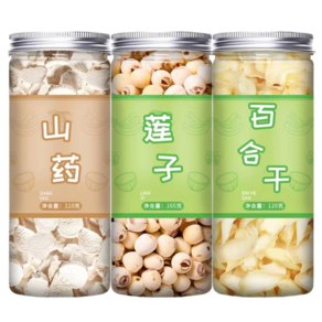 HONA국제 중국식품 비유전자 햇 잡곡 참마110g+연자165g+백하120g 세트, 1개
