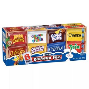 [미국직배송]제네럴밀스 브랙퍼스트 시리얼 멀티팩 8개입x259g Beakfast Pack Ceeal Multi-Pack, 259g, 1개