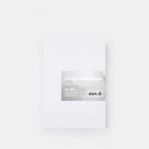 PapePhant 하이퀄리티 용지 두꺼운 러프그로스지(Rough Gloss pape)(랑데뷰), 화이트 240g A5 50매