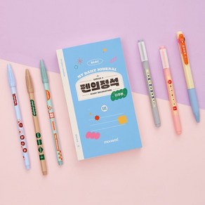 [예스24배송]모나미 펜의정석 (기본) - 다꾸편 : 6본입(형광펜 2입+수성마킹펜 3입+3색 볼펜) + 다꾸스티커