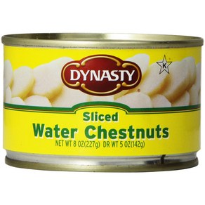 Dynasty Wate Chestnuts Sliced 8 oz 다이너스티 wate 체스트넛 슬라이스 8온스, 226g, 1개