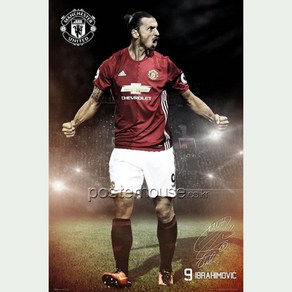 MAXI Poste 포스터 61x91 - 즐라탄 이브라히모비치 Mancheste United: Zlatan Ibahimovic, 포스터만구매