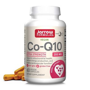 자로우 포뮬러스 Jaow Fomulas CoQ10 200 mg Capsules 60 tabs 3602434220, 1개, 60정