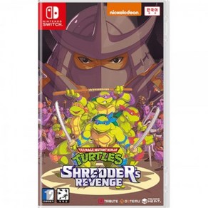 [중고] [스위치] 돌연변이 닌자 거북이 슈레더의 복수 (한글판) TURTLES SHREDDER'S REVENGE 정식발매 닌텐도 정품칩 NS SWITCH