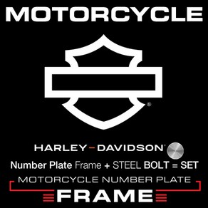 할리 데이비슨 바이크 번호판가드＋번호판볼트 MFMC13 HARLEY DAVIDSON 3LINE ＋ BOLT