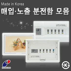 상도전기 분전함 세트 주택용 가정용 6회로50AF 차단기 서울산전 빅토리, 분전함 케이스, [선택09] 액자 매입형 분전함 커버 30AF 5회로, 1개