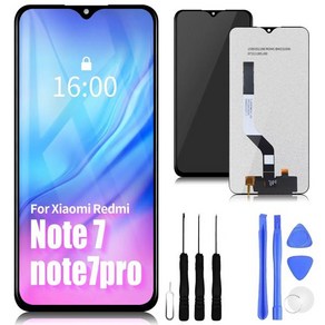 레드미 노트 7 용 LCD 터치 스크린 디지타이터 휴대폰 교체 프로 6.3 인치, [01] Fo Redmi Note 7, 1개