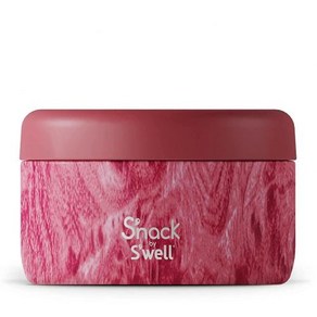 스웰 SWELL Snack by Swell 스텐 식품 용기 - 680.4g 24온스 푸른 숲 이중 단열 보온 보냉 도시락, 없음, 1개, 4) 컨테이너 - 10oz - 로즈 아버