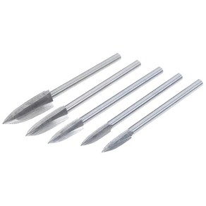 5pcs/set 3mm Shank 목재 조각 조각 드릴 비트 밀링 커터 나이프 HSS 날카로운 가장자리 목재 작업 도구, 5개