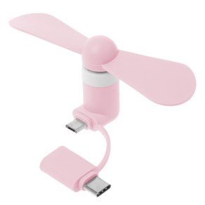 휴대용 2 in 1 Cooler Type-C Hanldheld 냉각 팬 미니 USB 팬 휴대 전화 팬 용 Android Micro USB 전화기