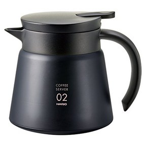 하리오 V60 절연 보온 스테인레스 스틸 600 서버 블랙 VHS-60B, 1개, 단일품목, 600mlml