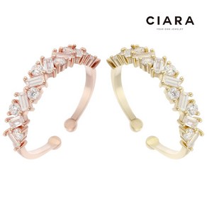 CIARA 14K Rimini 스톤크로스 심플 반지(GoldPlated)