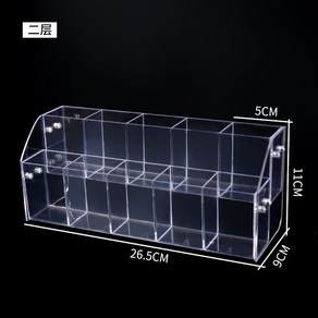 문구점 펜꽂이 진열대 볼펜 아크릴 문방구 디스플레이 투명, 2단 10칸