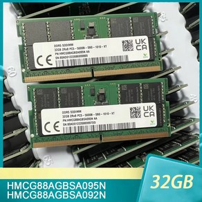 SK 하이닉스 노트북 메모리용 HMCG88AGBSA095N HMCG88AGBSA092N 32GB DDR5 SODIMM 5600 32G 5600B 2RX8 1 개, 01 32GB