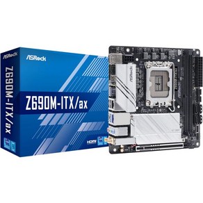 ASRock Z690M ITXax 마더보드 Intel 12세대 CPULGA1700 호환 Z690 미니 ITX, Z690M-ITX/ax, 1개