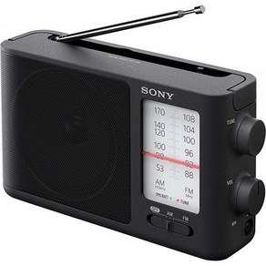 Sony ICF-506 아날로그 튜닝 휴대용 FM/AM 라디오 검은색 2.14 lb