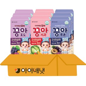 아이배냇 꼬마 끙아젤리 3종 사과1+포도1+푸룬1, 끙아젤리(포도1개+사과1개+푸룬1개), 300g, 1세트