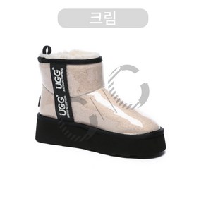 AS UGG 호주정품 클리어 플랫폼 어그부츠 통굽4.5cm 코티드 클래식 미니부츠 2컬러 as3042